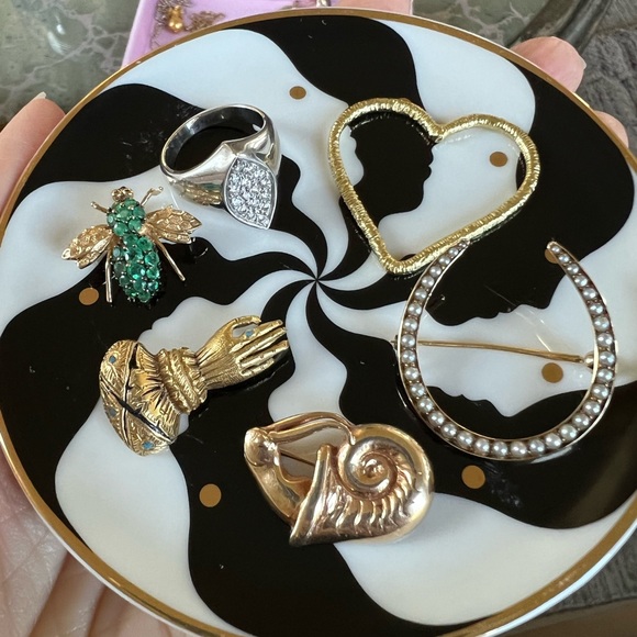 Various vintage, antique & designer jewelry pieces in 14K and 18K gold - Picture 11 of 13